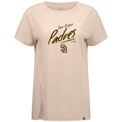 San Diego Padres Levelwear Women's Influx Sizzle T-Shirt - Khaki