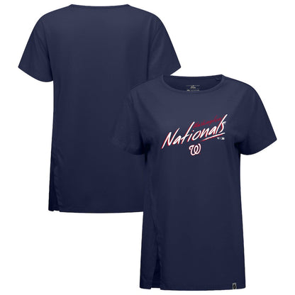 Washington Nationals Levelwear Women's Influx Sizzle T-Shirt - Navy