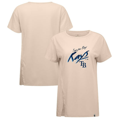 Tampa Bay Rays Levelwear Women's Influx Sizzle T-Shirt - Khaki