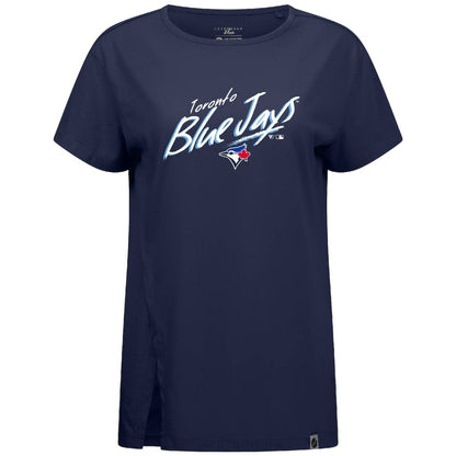 Toronto Blue Jays Levelwear Women's Influx Sizzle T-Shirt - Navy