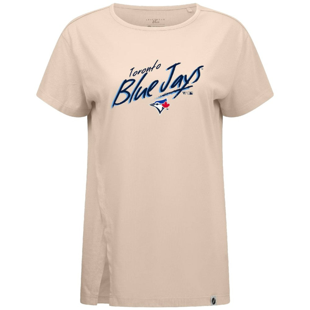 Toronto Blue Jays Levelwear Women's Influx Sizzle T-Shirt - Khaki
