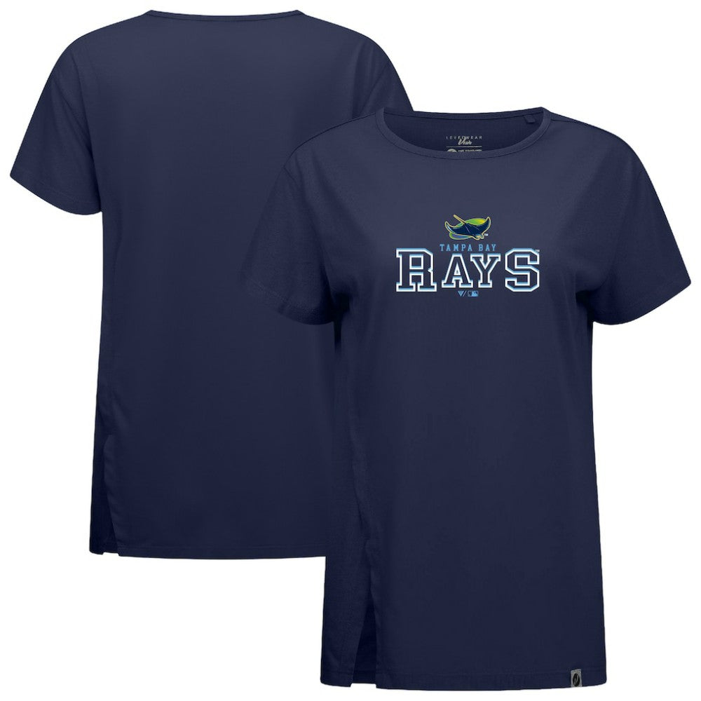 Tampa Bay Rays Levelwear Women's Influx Journey T-Shirt - Navy