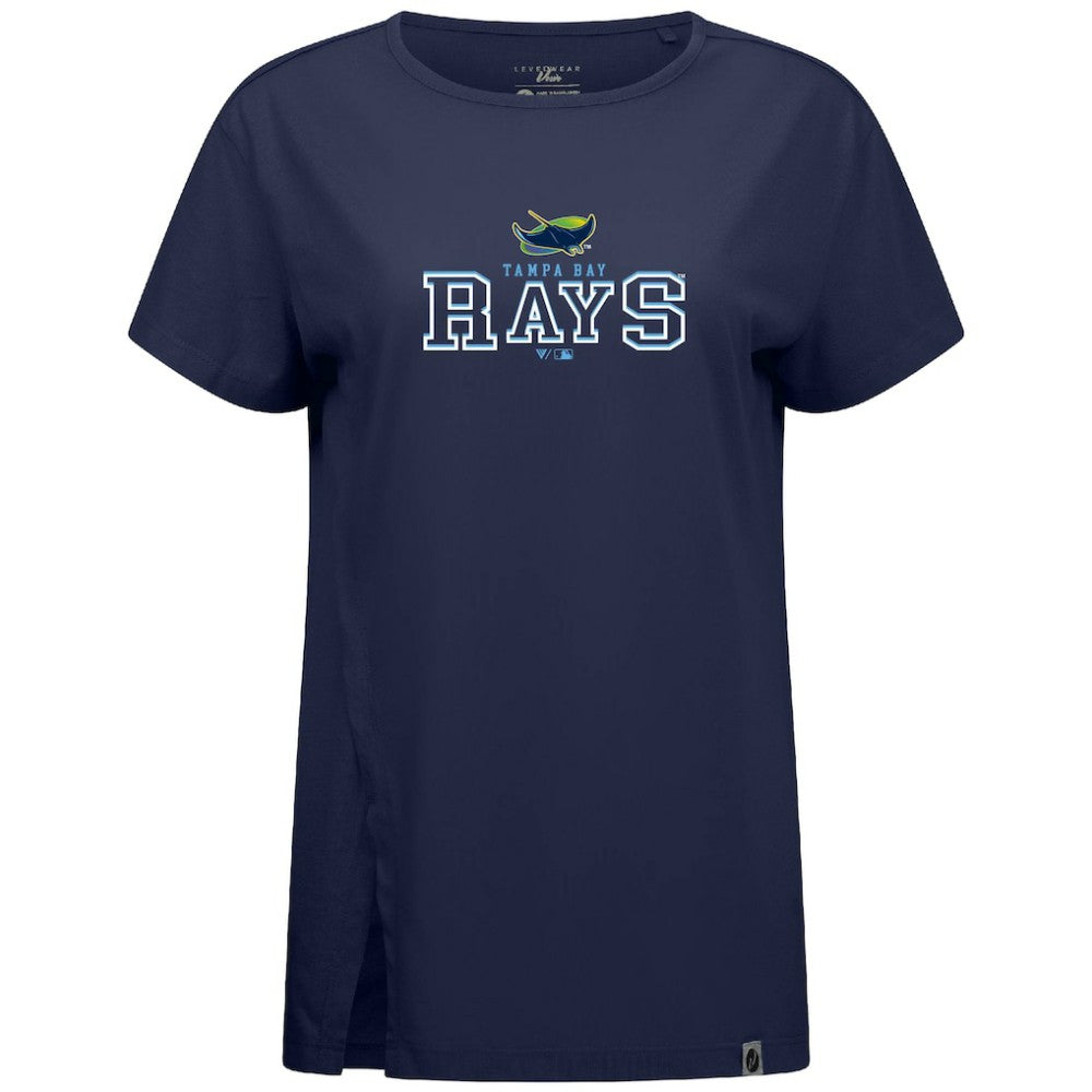 Tampa Bay Rays Levelwear Women's Influx Journey T-Shirt - Navy