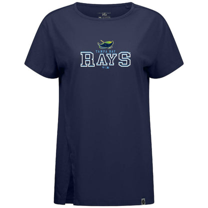 Tampa Bay Rays Levelwear Women's Influx Journey T-Shirt - Navy