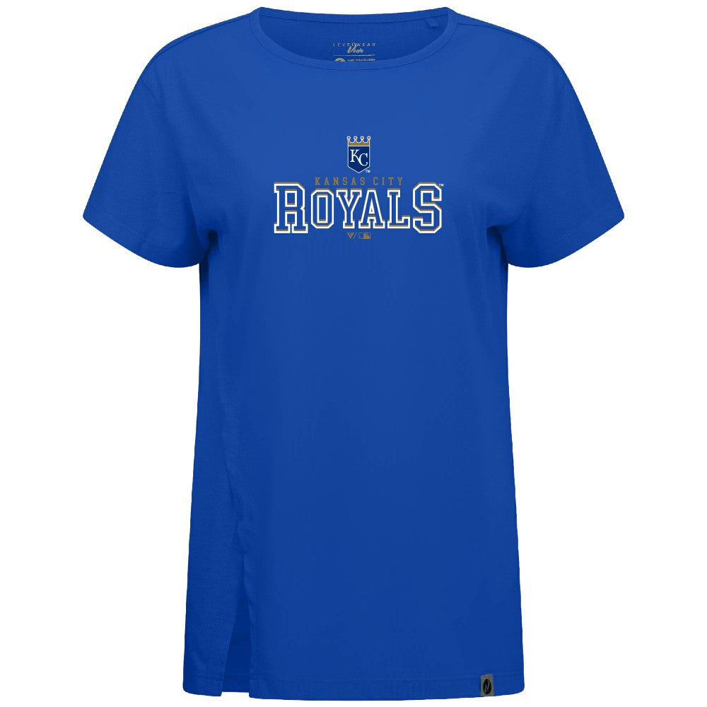 Kansas City Royals Levelwear Women's Influx Journey T-Shirt - Royal