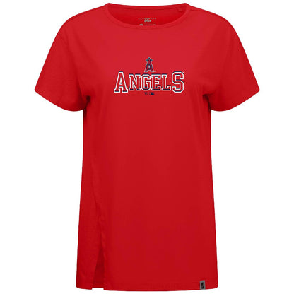 Los Angeles Angels Levelwear Women's Influx Journey T-Shirt - Red