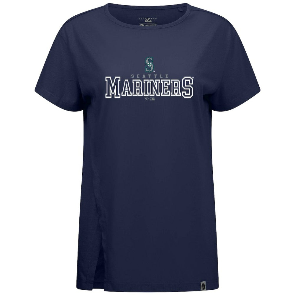 Seattle Mariners Levelwear Women's Influx Journey T-Shirt - Navy