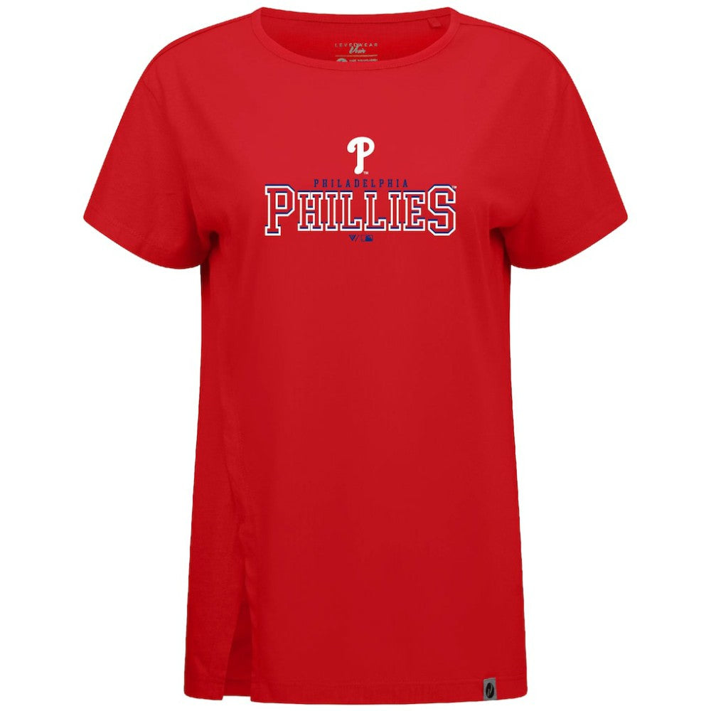 Philadelphia Phillies Levelwear Women's Influx Journey T-Shirt - Red