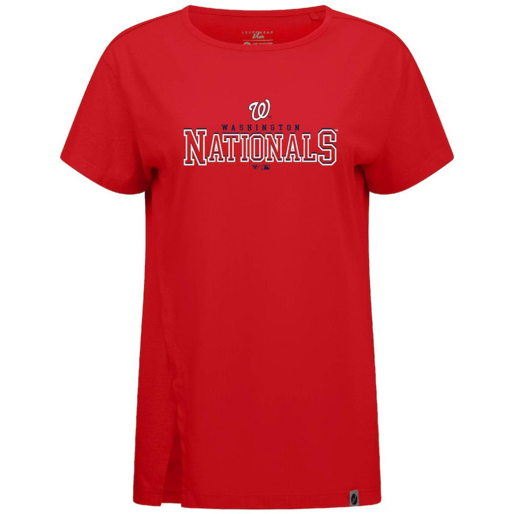 Washington Nationals Levelwear Women's Influx Journey T-Shirt - Red