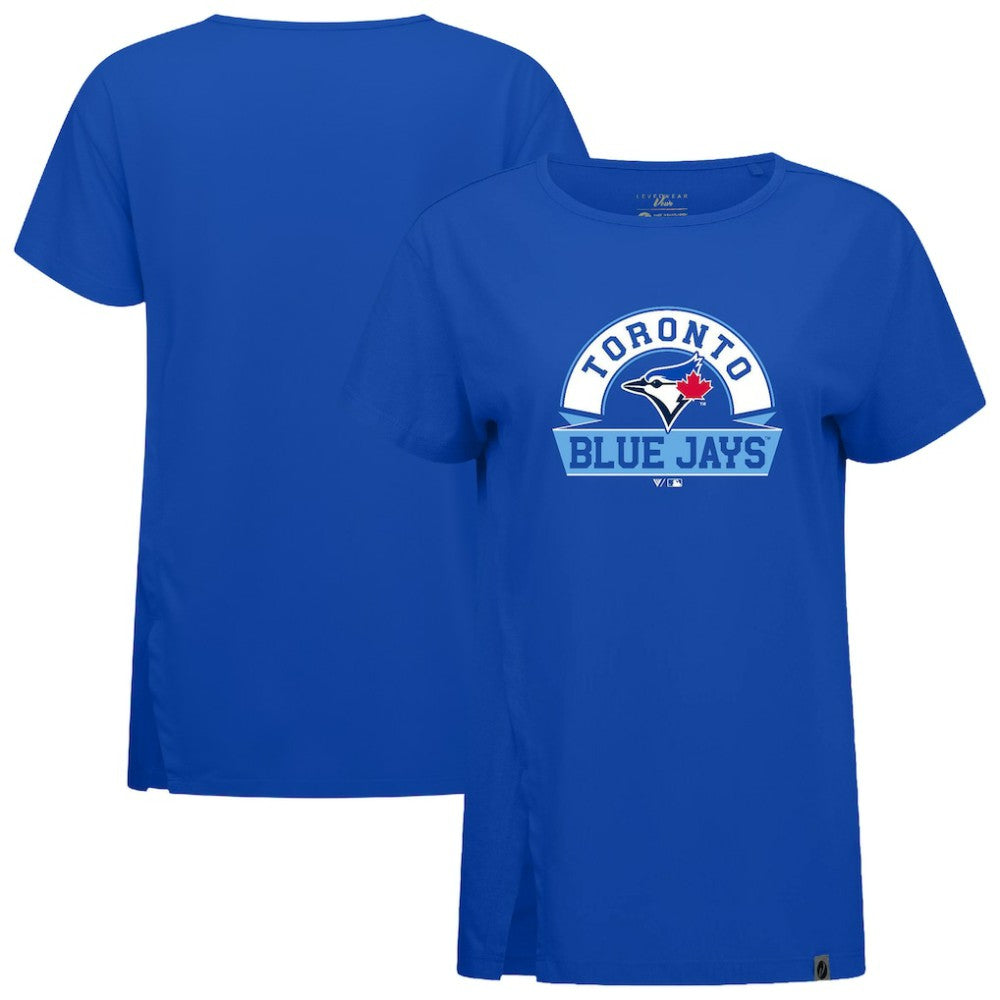 Toronto Blue Jays Levelwear Women's Influx Banner Arch T-Shirt - Royal