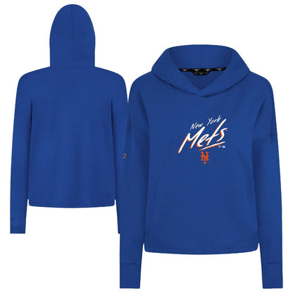 New York Mets Levelwear Women's Sweet Sizzle Tri-Blend Hoodie - Royal