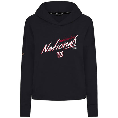 Washington Nationals Levelwear Women's Sweet Sizzle Tri-Blend Hoodie - Black