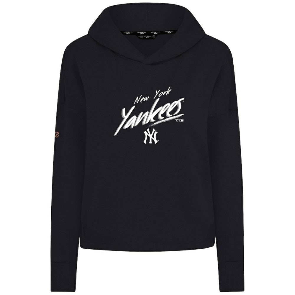 New York Yankees Levelwear Women's Sweet Sizzle Tri-Blend Hoodie - Black