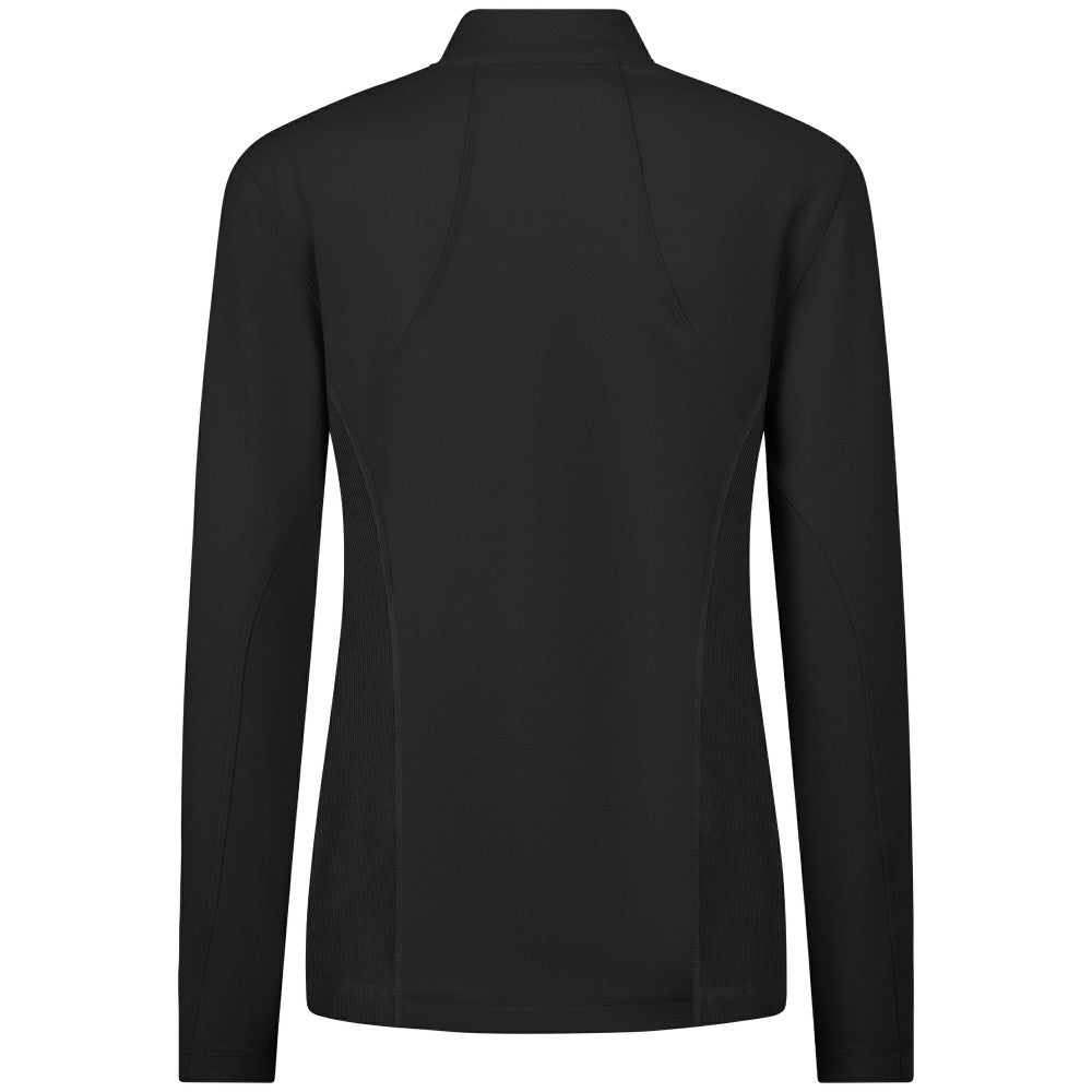 New York Mets Levelwear Women's Upright Insignia 2.0 Quarter-Zip Tri-Blend Top - Black