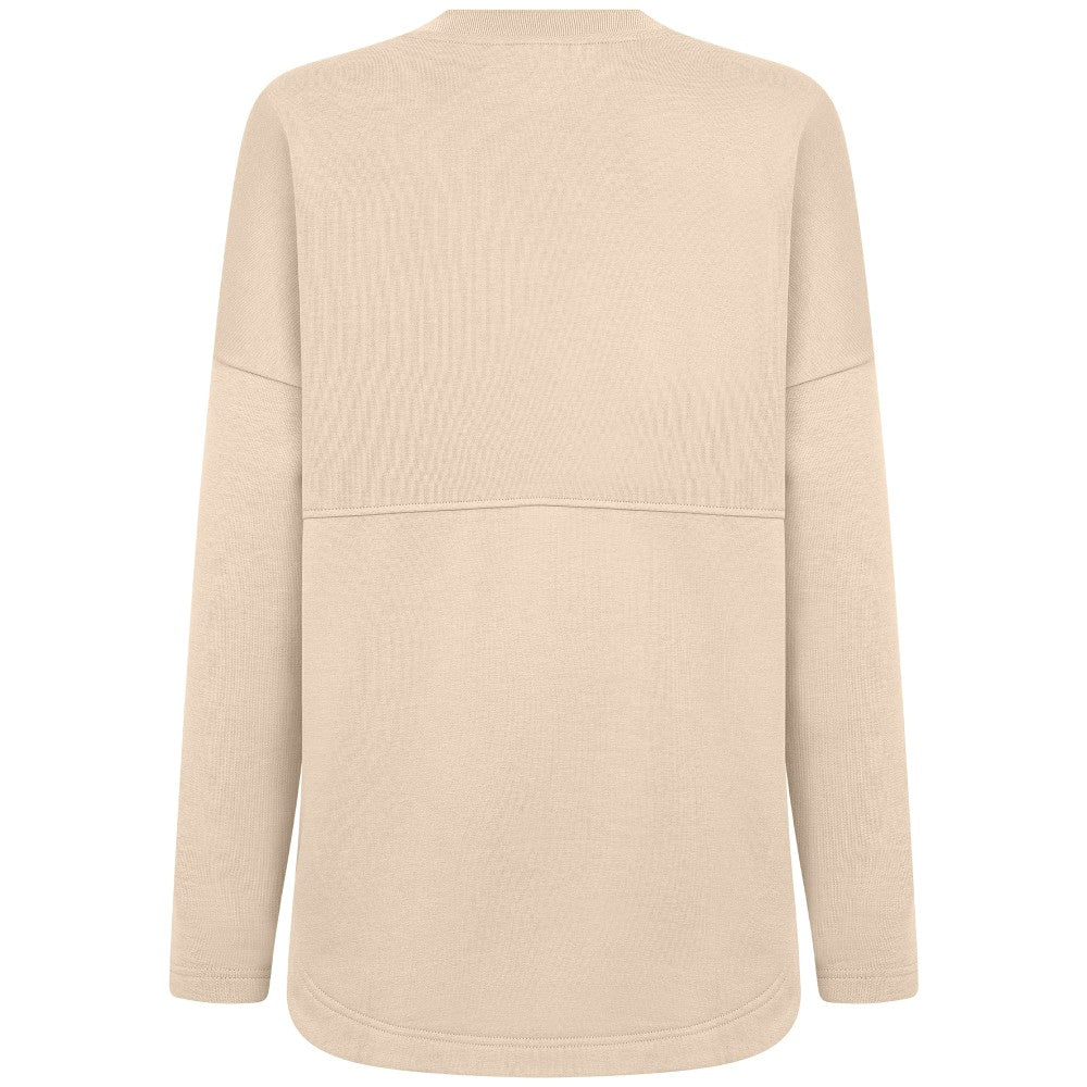 Cincinnati Reds Levelwear Women's Oversized Beaudry Sizzle Top - Khaki