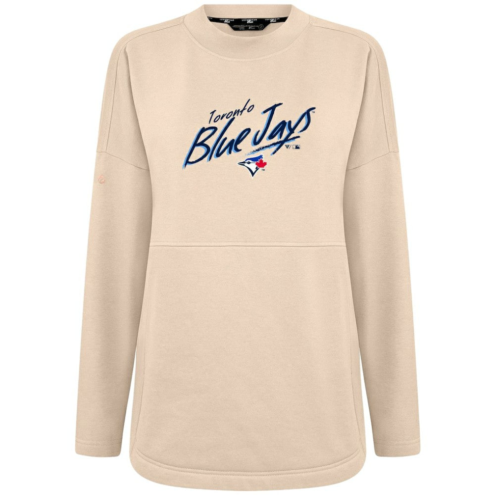 Toronto Blue Jays Levelwear Women's Oversized Beaudry Sizzle Top - Khaki