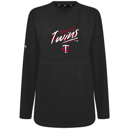 Minnesota Twins Levelwear Women's Oversized Beaudry Sizzle Top - Black