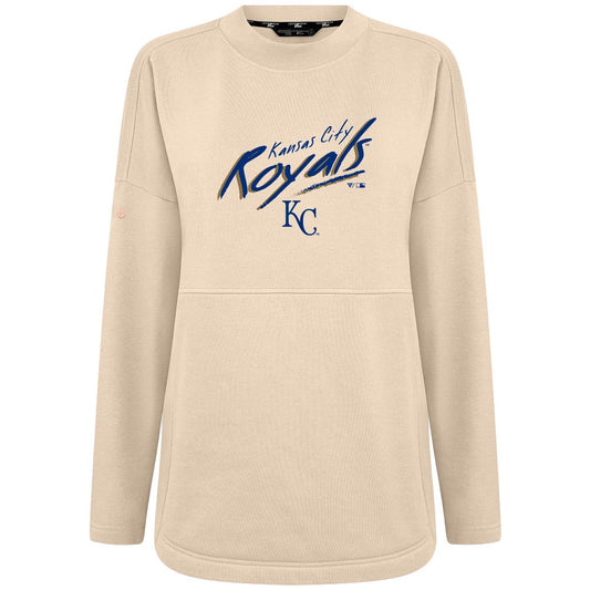 Kansas City Royals Levelwear Women's Oversized Beaudry Sizzle Top - Khaki