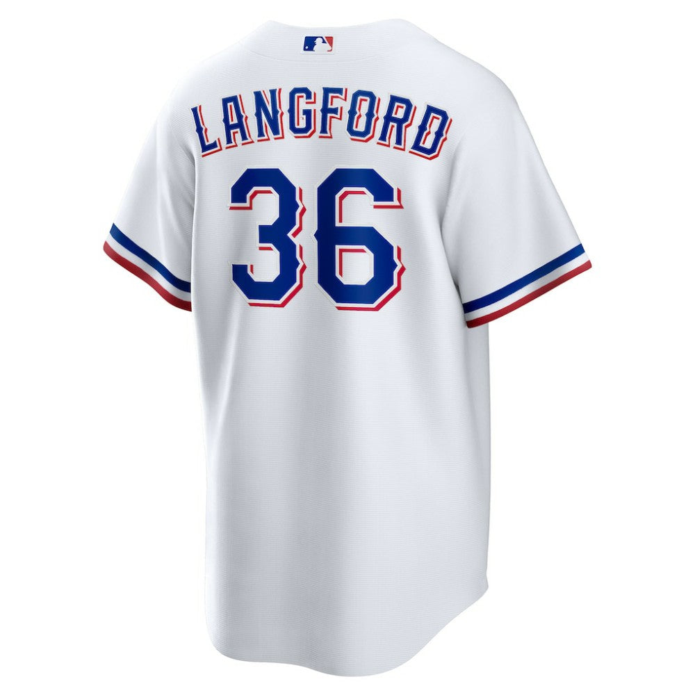 Wyatt Langford Texas Rangers  Youth Home Replica Jersey - White | Nike