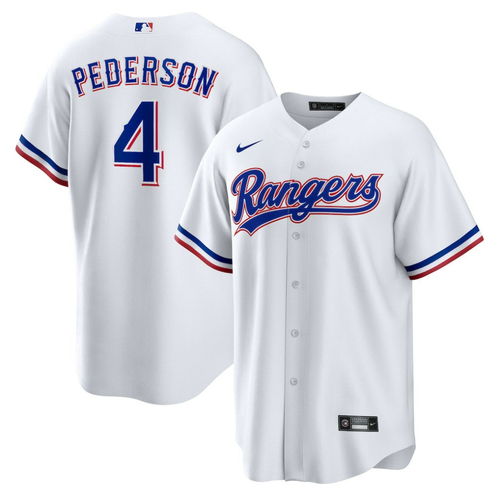Joc Pederson Texas Rangers  Youth Home Replica Jersey - White | Nike