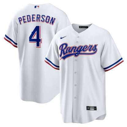 Joc Pederson Texas Rangers  Youth Home Replica Jersey - White | Nike
