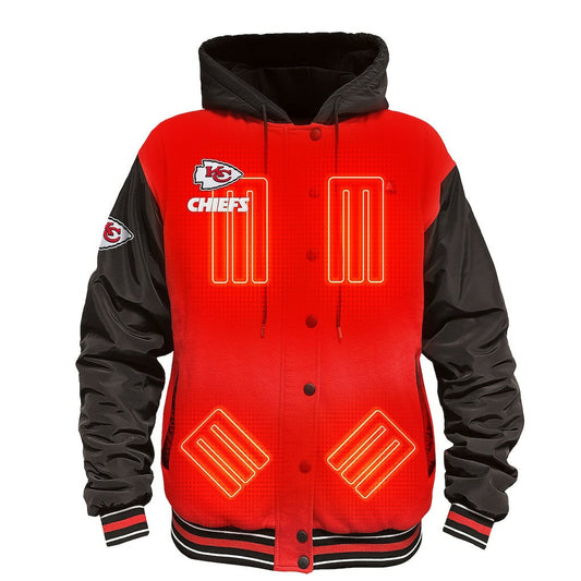 Kansas City Chiefs ActionHeat 5V Battery Heated Full-Snap Varsity Jacket - Red/Black online
