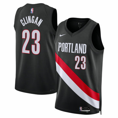 Donovan Clingan Portland Trail Blazers Unisex Swingman Jersey - Icon Edition - Black | Nike online