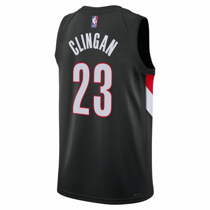 Donovan Clingan Portland Trail Blazers Unisex Swingman Jersey - Icon Edition - Black | Nike online