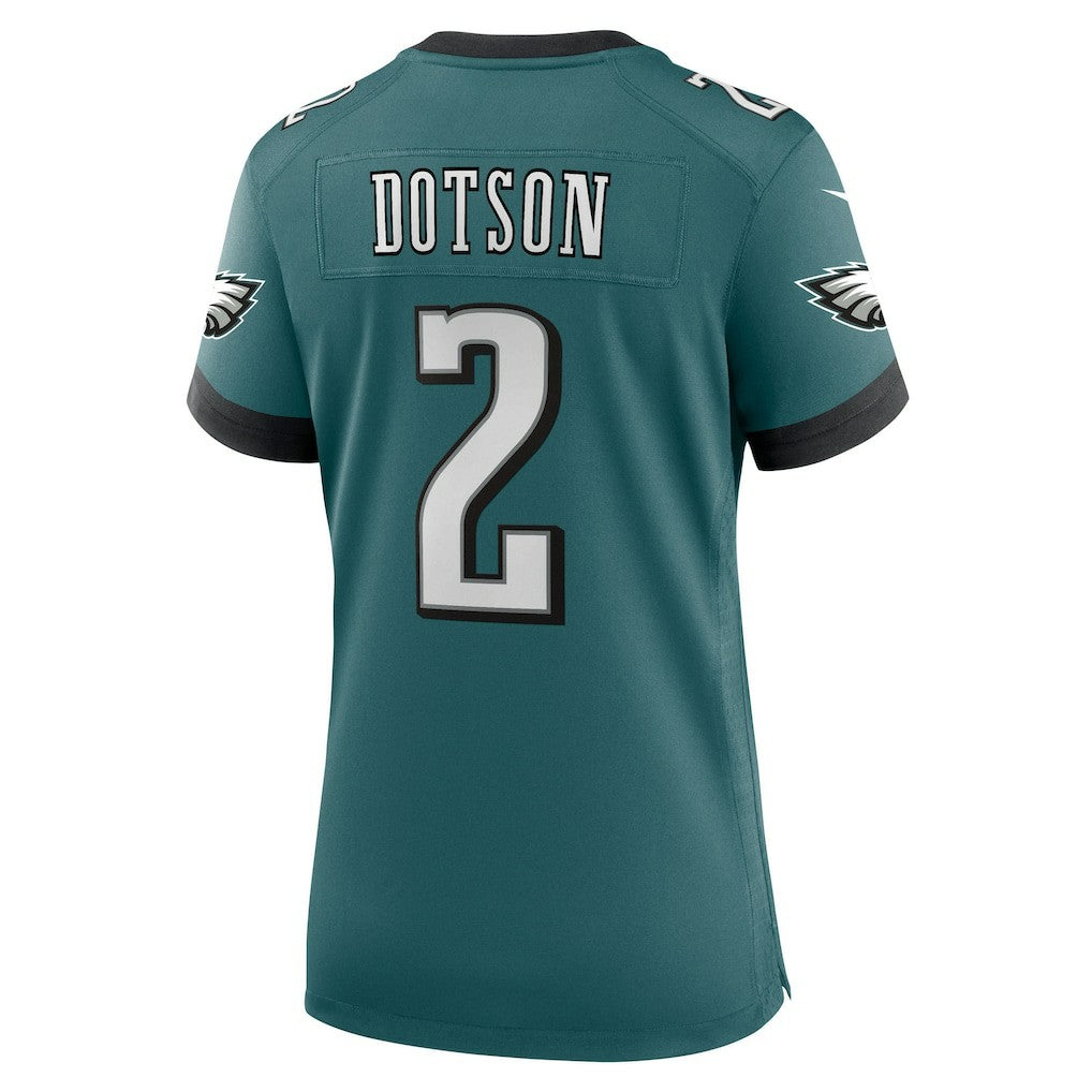 Jahan Dotson Philadelphia Eagles Women's Team Game Jersey - Midnight Green | Nike cheap
