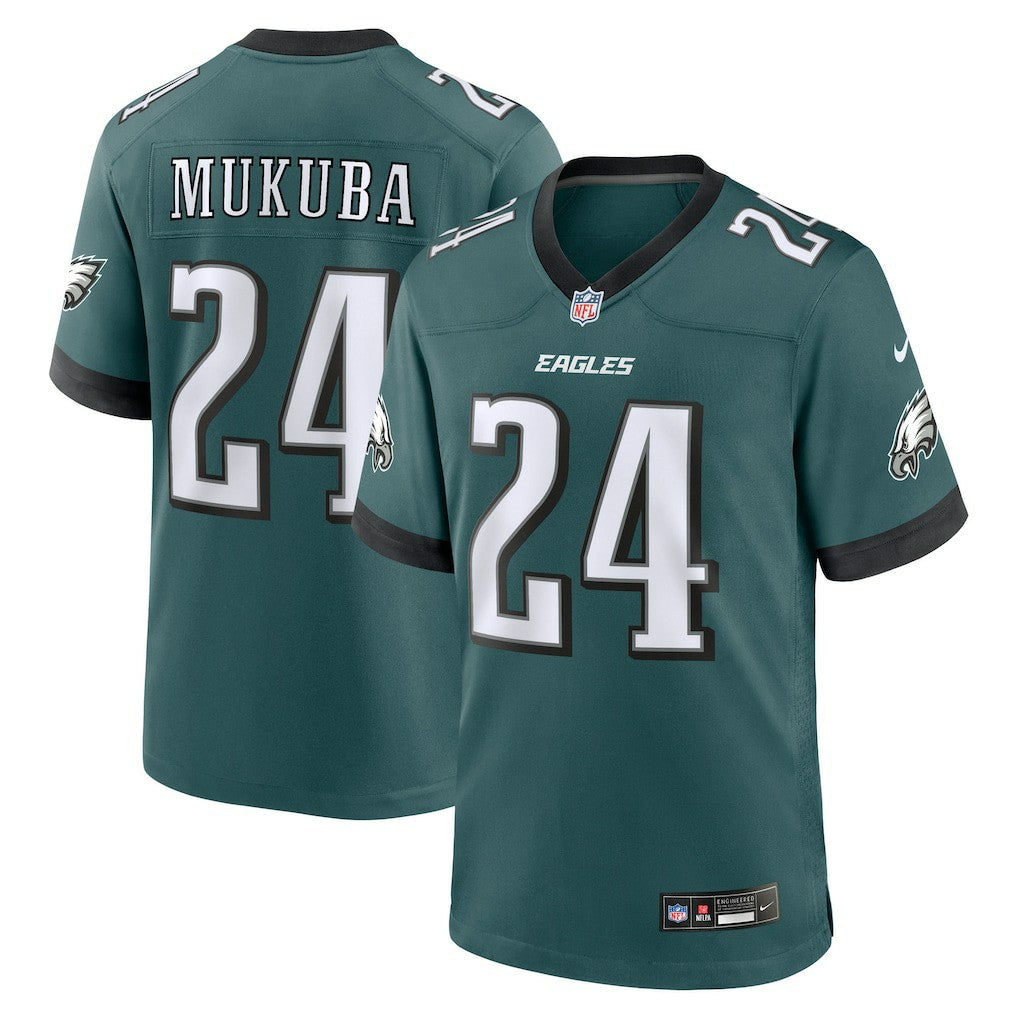Andrew Mukuba Philadelphia Eagles Team Game Jersey - Midnight Green | Nike for sale