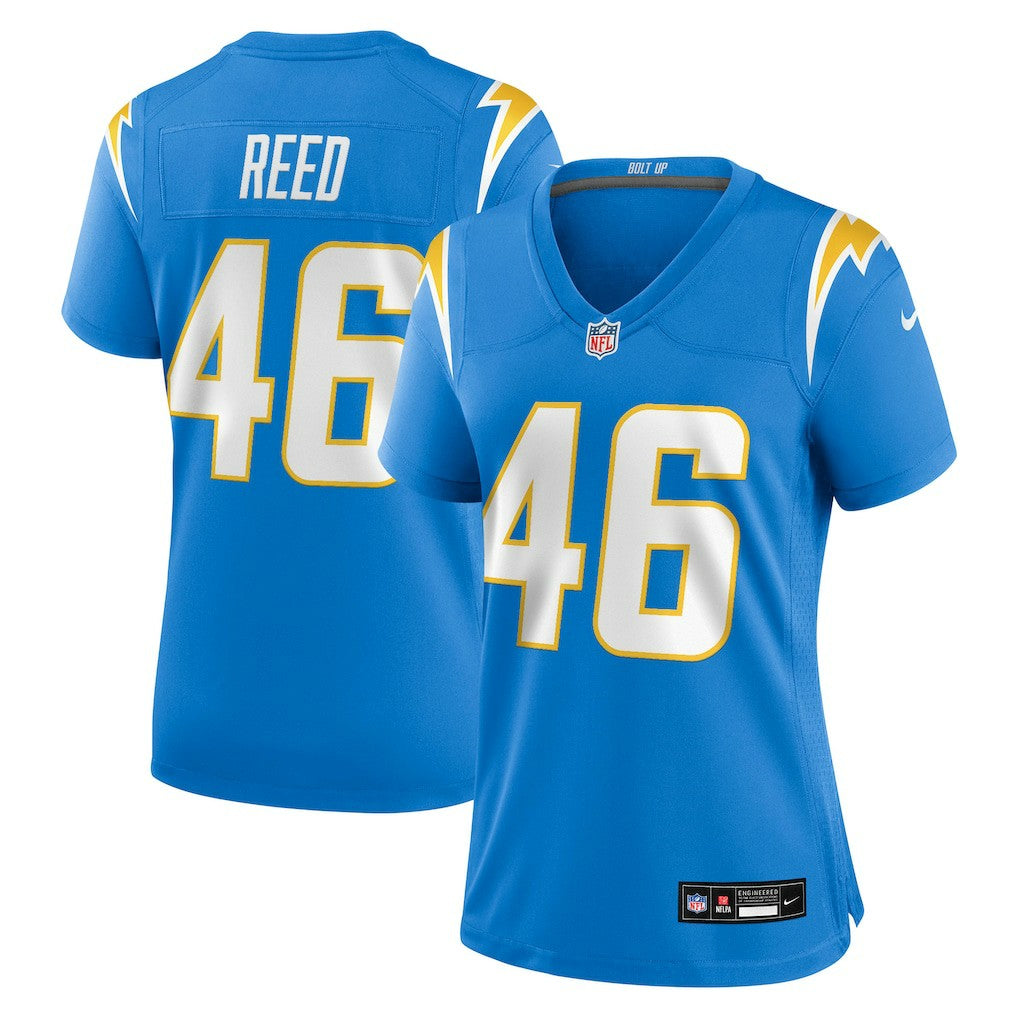 Nikko Reed Los Angeles Chargers Women's Team Game Jersey - Powder Blue | Nike sale