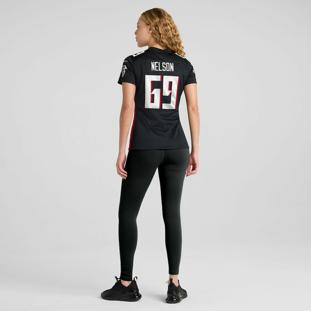 Jack Nelson Atlanta Falcons Women's Team Game Jersey - Black | Nike discount