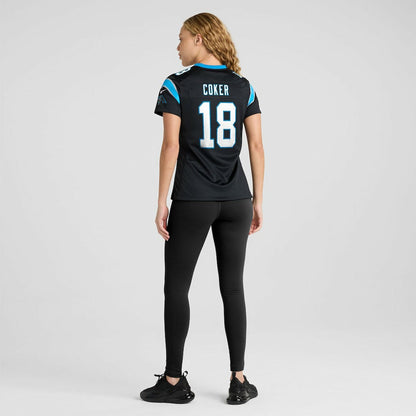 Jalen Coker Carolina Panthers Women's Team Game Jersey - Black | Nike online
