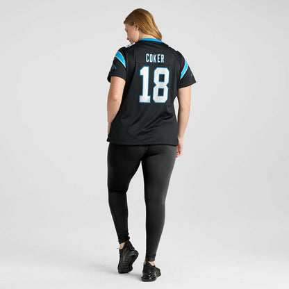 Jalen Coker Carolina Panthers Women's Team Game Jersey - Black | Nike online