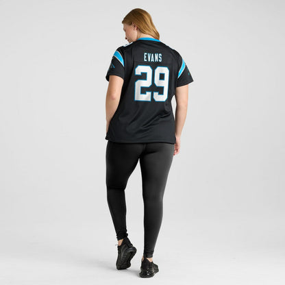 Akayleb Evans Carolina Panthers Women's Team Game Jersey - Black | Nike cheap
