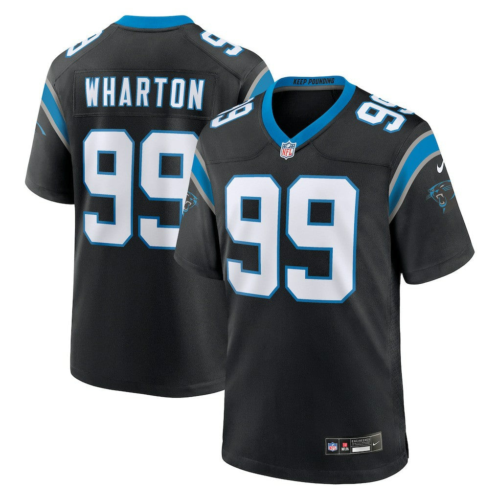 Tershawn Wharton Carolina Panthers Team Game Jersey - Black | Nike outlet