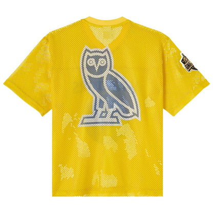 Golden State Warriors OVO x NBA Mesh Football Fashion Jersey sale - Gold online