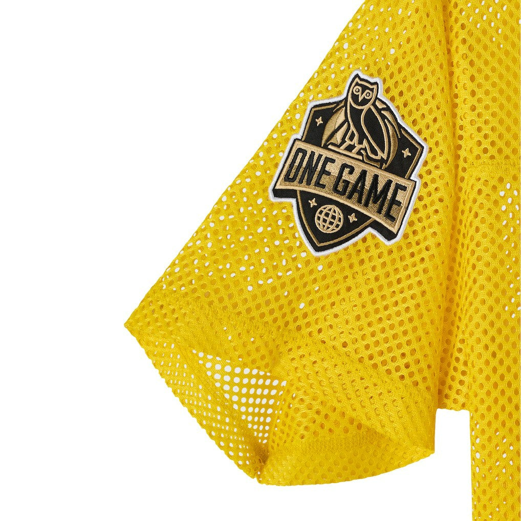 Golden State Warriors OVO x NBA Mesh Football Fashion Jersey sale - Gold online
