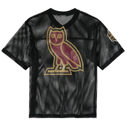Cleveland Cavaliers OVO x NBA Mesh Football Fashion Jersey sale - Black cheap