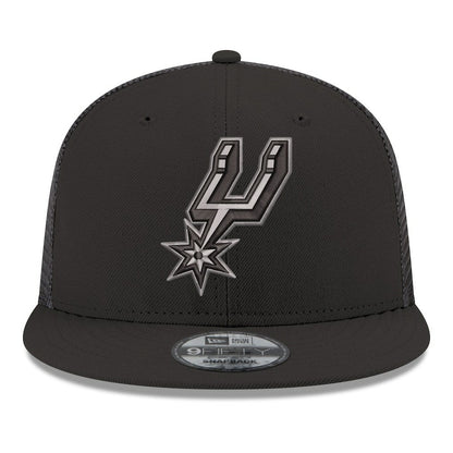 San Antonio Spurs Core Logo Meshback 9FIFTY Snapback Hat - Black | New Era for sale
