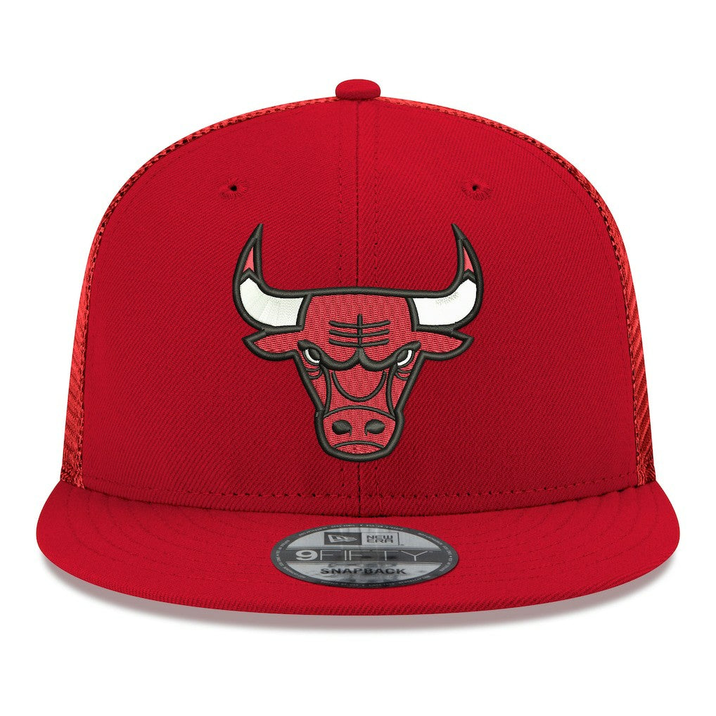 Chicago Bulls Core Logo Meshback 9FIFTY Snapback Hat - Red | New Era cheap