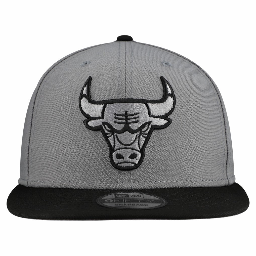 Chicago Bulls Core Logo Storm Gray Two-Tone 9FIFTY Snapback Hat - Gray | New Era on sale