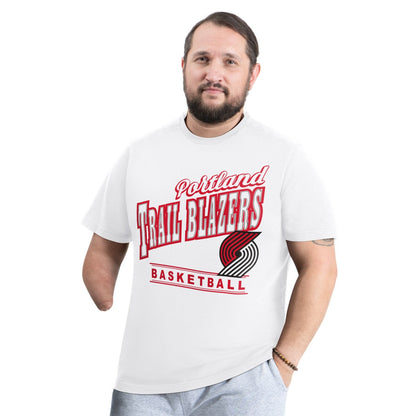 Portland Trail Blazers G-III Sports by Carl Banks Adaptive Headliner T-Shirt - White cheap
