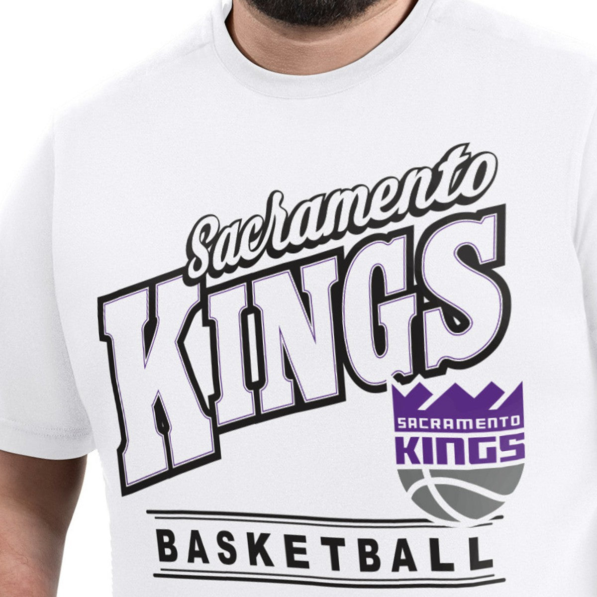 Sacramento Kings G-III Sports by Carl Banks Adaptive Headliner T-Shirt - White discount