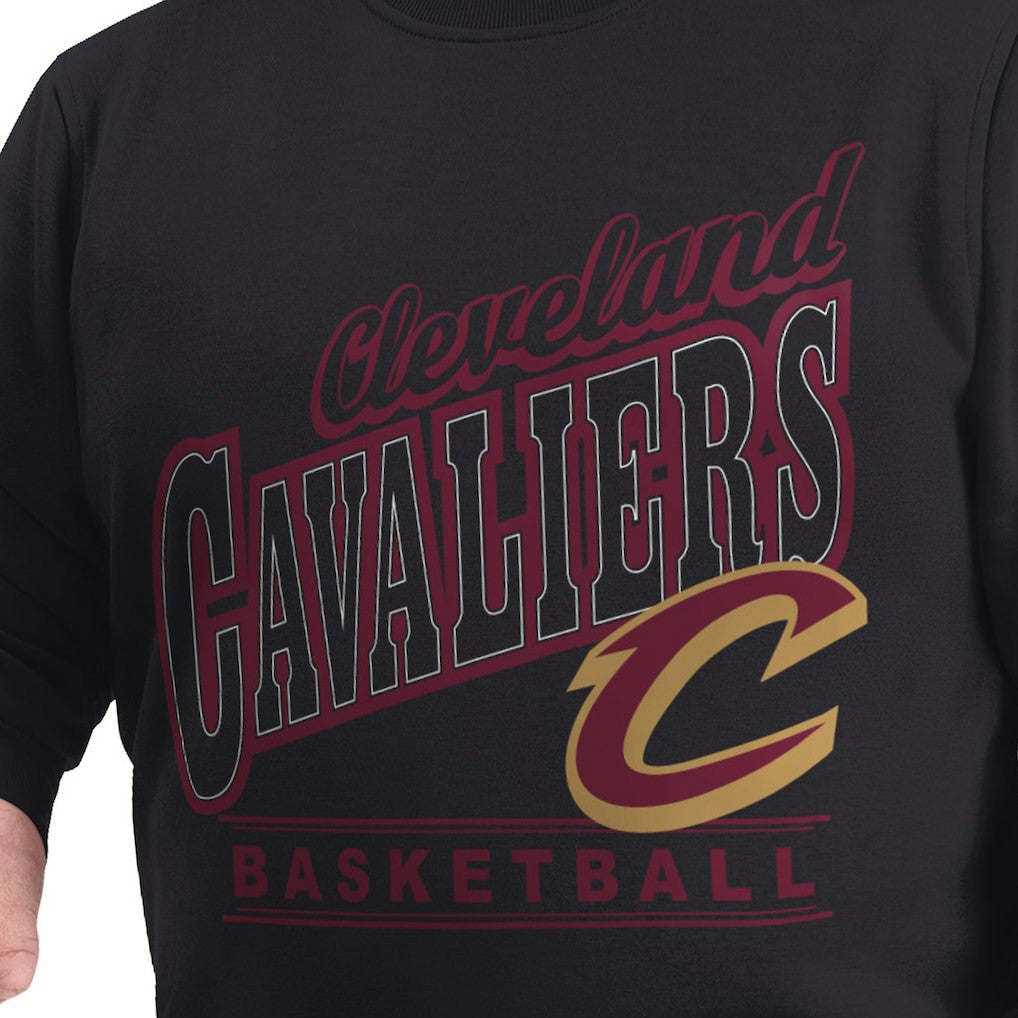 Cleveland Cavaliers G-III Sports by Carl Banks Adaptive Headliner Fleece Crewneck Sweatshirt sale - Black sale