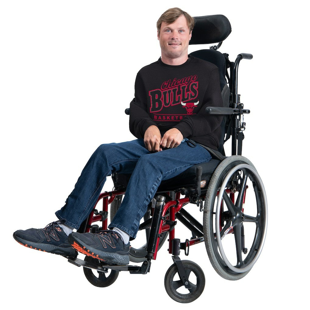 Chicago Bulls G-III Sports by Carl Banks Adaptive Headliner Fleece Crewneck Sweatshirt sale - Black on sale