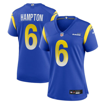 Nick Hampton Los Angeles Rams Women's Team Game Jersey - Royal | Nike sale