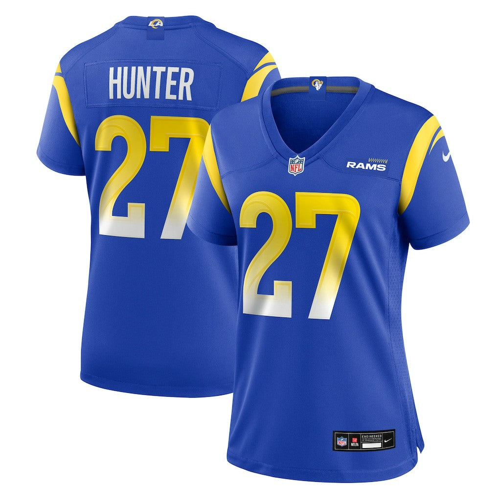 Jarquez Hunter Los Angeles Rams Women's Team Game Jersey - Royal | Nike for sale