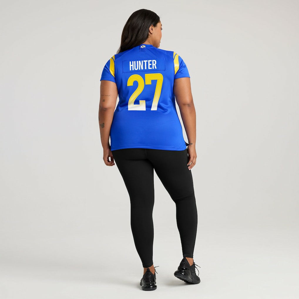 Jarquez Hunter Los Angeles Rams Women's Team Game Jersey - Royal | Nike for sale