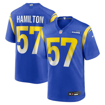 Ty Hamilton Los Angeles Rams Team Game Jersey - Royal | Nike outlet